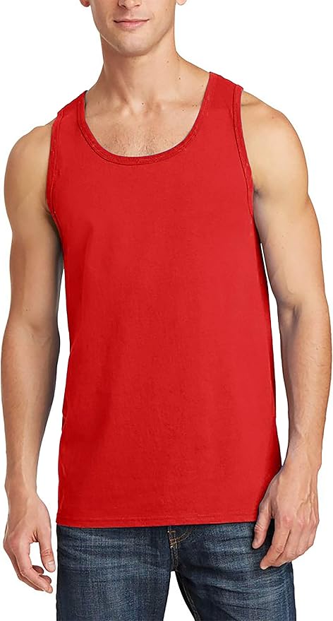 Hat and Beyond Mens Tank Top Soft Performance Boxing Gym Shirts Plain Muscle Tee