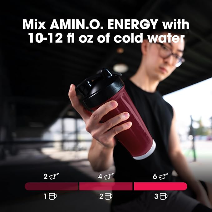 Optimum Nutrition Amino Energy Powder Plus Focus, with BCAA, Electrolytes, and Caffeine, Fruit Punch, 30 Servings (Packaging May Vary)