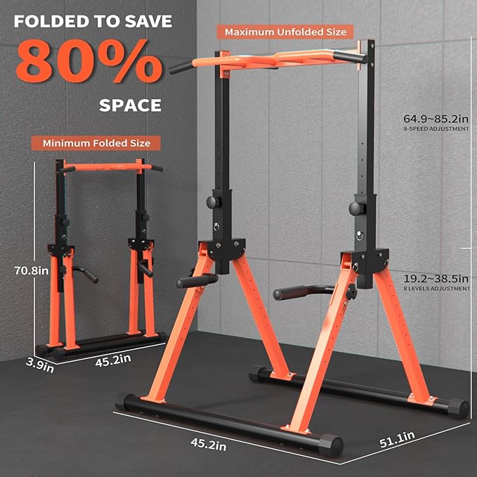 Dip Station - Home Gym Strength Training Pull-Ups Dip-Ups 330Lbs