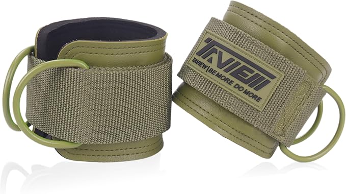 TAVIEW Ankle Straps Cable Machine Attachment for Gym - Cable Kickback Ankle Straps - Padded Ankle Cuffs for Glute Kickbacks and Leg Workouts