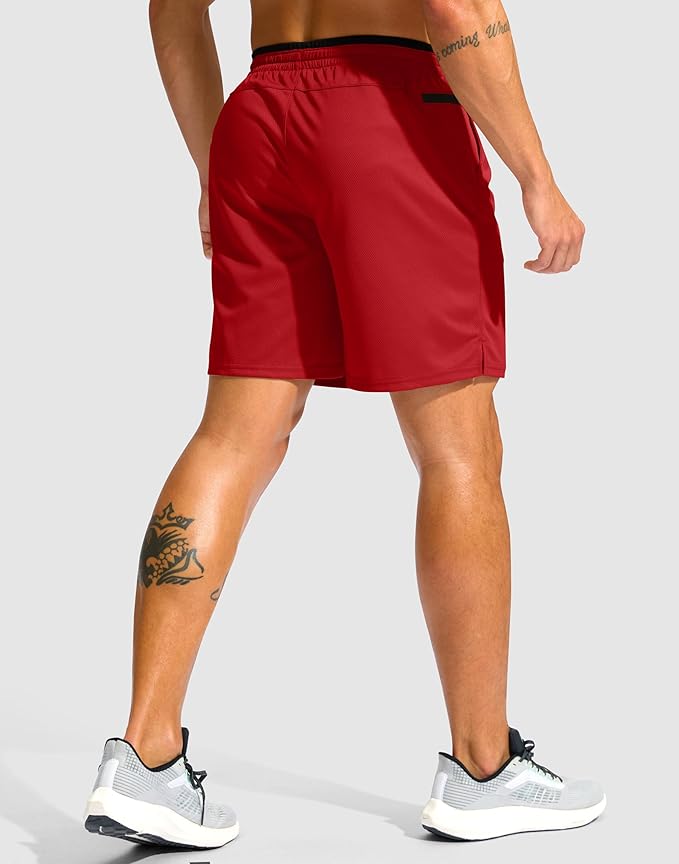 G Gradual Men's Running Athletic Shorts with Zipper Pocket 5"/ 7" Lightweight Quick Dry Gym Workout Shorts for Tennis Active