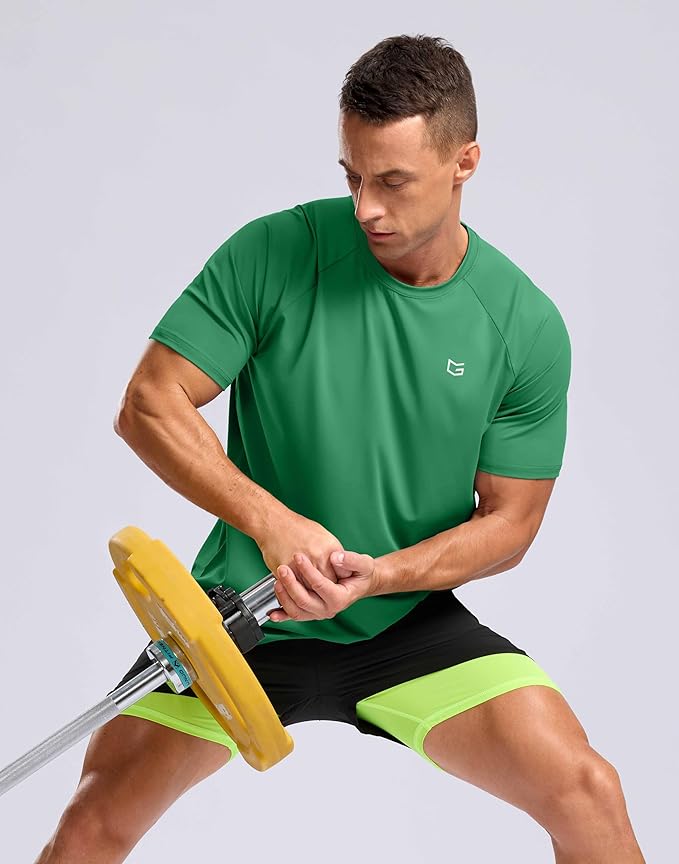 G Gradual Men's Workout Athletic T-Shirts Moisture Wicking Cooling Running Shirts Short Sleeve Performance Tee for Gym Tennis