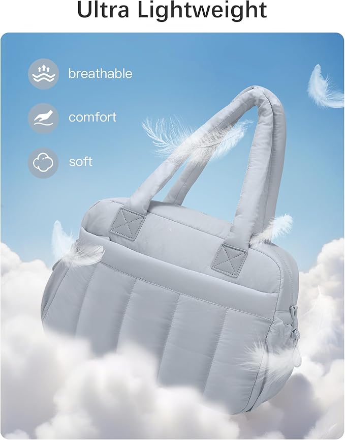 oscaurt Gym Bag for Women Lightweight Duffle Bag for Travel with Toiletry Pouch Water Resistant Carry On Weekender Overnight Duffel