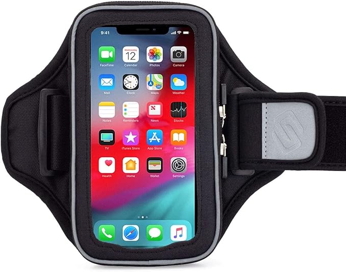 Sporteer Entropy E8 Running Armband - Compatible with iPhone 17/16/15 Pro Max, 16/15 Plus, 17/16/15 Pro, iPhone 17/16/15, Galaxy S25+, S24+, S23+, Pixel, & Many More Mobile Phones - FITS Cases