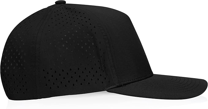 Gilbert Performance Snapback Hat | 5 Panel Blank Cap for Men & Women | Breathable & Lightweight | Curved Bill