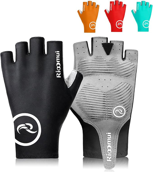 Cycling Gloves,Anti-Slip 5mm Padded Biking Gloves for Men Women Shock-Absorbing Summer Breathable for Road Bicycle Commuting