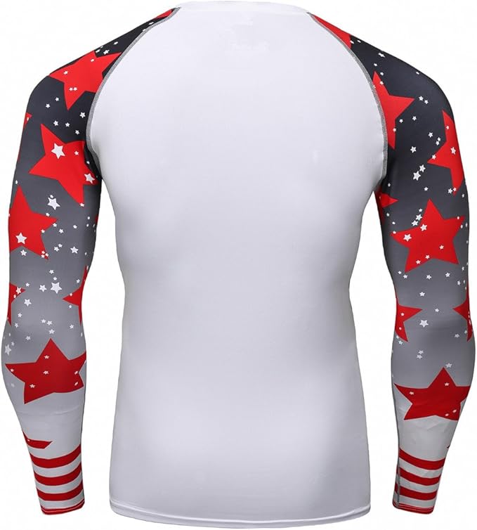 Men's Soft Slim Long Sleeve Dry-Fit Compression Gym Trainning Shirt