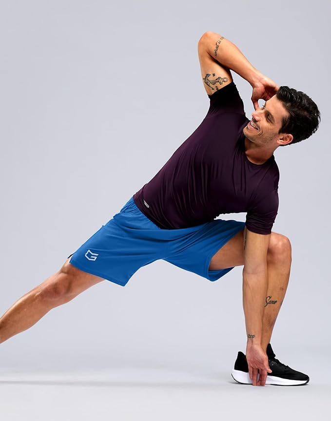 G Gradual Men's Athletic Workout Shorts with Pockets 5"/7"/9" Lightweight Quick Dry Gym Basketball Running Shorts for Men