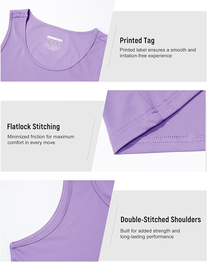 Boladeci Men's Tank Top Workout Athletic Quick Dry UPF 50+ Sun Protection Lightweight Summer Beach Gym Sleeveless Shirts