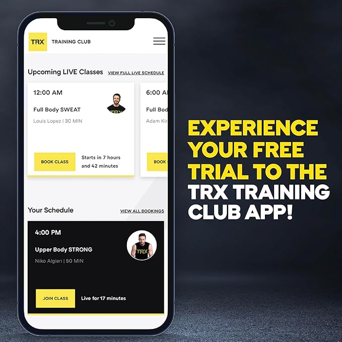 TRX Training Exercise Bands, Exercise Bands for Working Out, Increase Exercise Intensity, Portable Workout Equipment for Women and Men, Set of 4