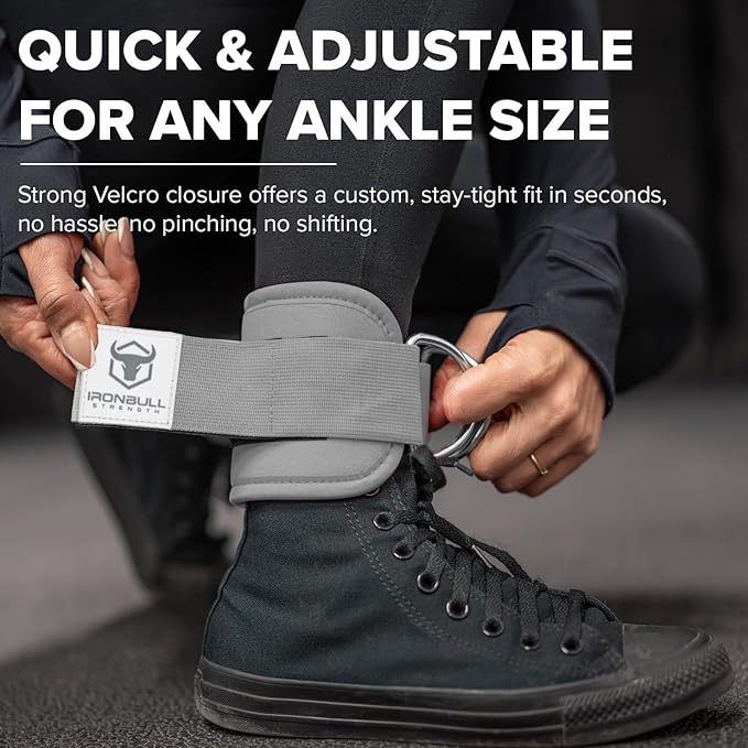 Women's Ankle Strap for Cable Machines & Resistance Bands: Gym & Home Workout Cuff Attachment for Leg Extensions, Kickbacks, Hip Abductors - Booty Exercises