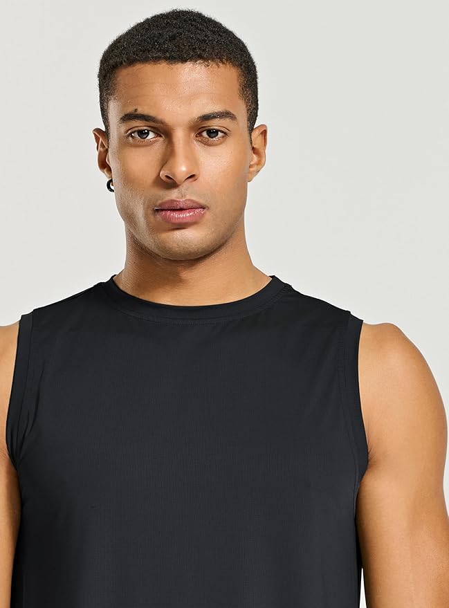 Men's Athletic Tank Tops Sleeveless Muscle Shirts Workout Running Bodybuilding Gym Tanks