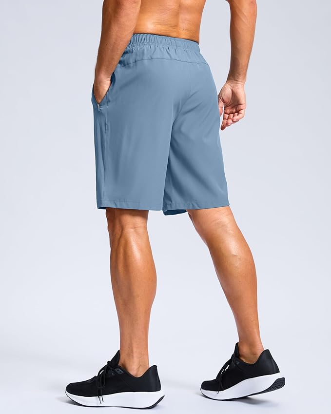 G Gradual Men's Athletic Running Shorts with Zipper Pockets Quick Dry 7"/ 5"/ 9" Workout Gym Shorts for Basketball Hiking