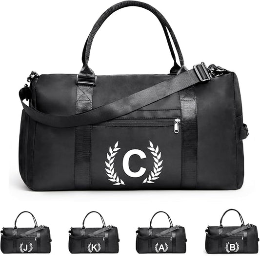 Gym Bag for Women & Men, Fitness Workout Sports Travel Duffle Bag with Wet Pocket & Shoes Compartment, Great Present for Gym Lovers