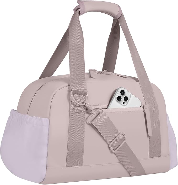 Small Gym Bag 14 inch for Women & Men Mini Gym Duffel Bag with Wet Compartment Waterproof Travel Duffle Bag for Sports Workout Dance