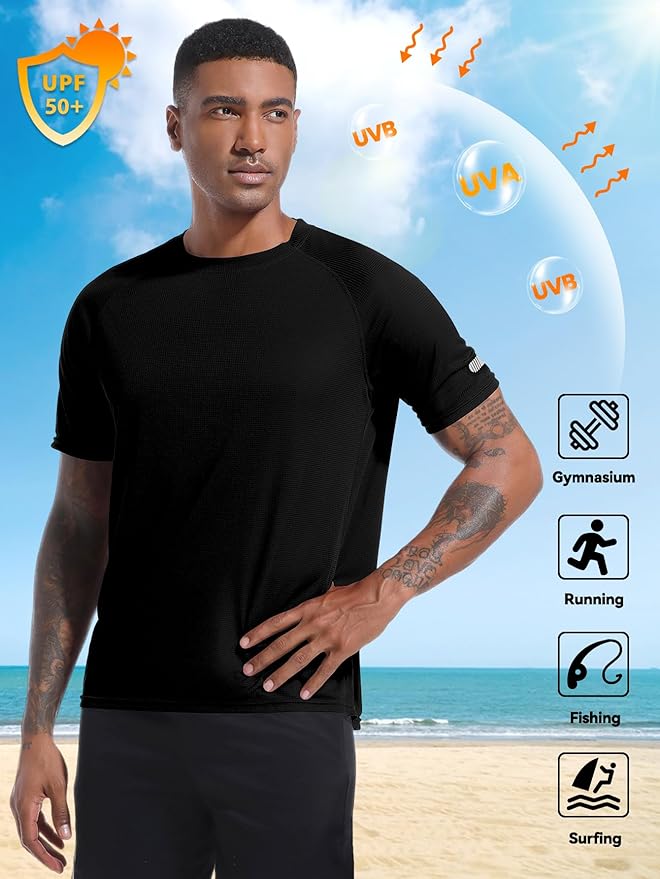 Holure Men's Mesh Quick-Dry Short Sleeve Workout T-Shirt