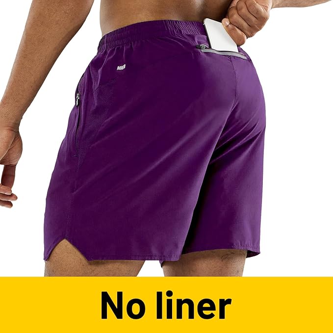 MIER Men's Workout Running Shorts Quick Dry Active 5 Inches Shorts with Pockets, Lightweight, Breathable