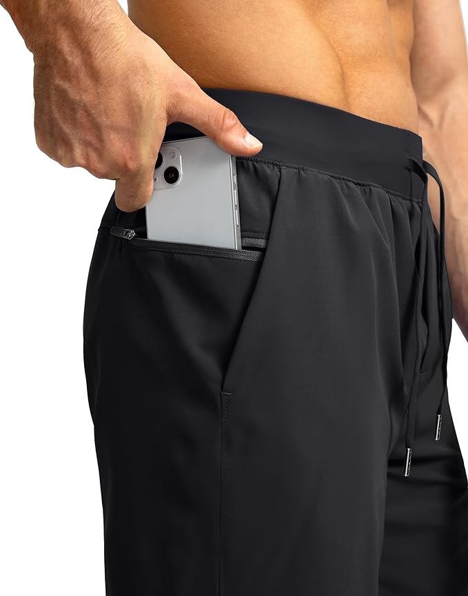 Men's Running Shorts with Zipper Pockets 9 Inch/ 7 Inch / 5 Inch Lightweight Quick Dry Gym Workout Athletic Shorts for Men
