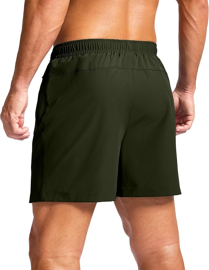 G Gradual Men's Athletic Running Shorts with Zipper Pockets Quick Dry 7"/ 5"/ 9" Workout Gym Shorts for Basketball Hiking