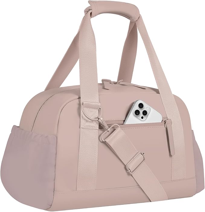 Small Gym Bag 14 inch for Women & Men Mini Gym Duffel Bag with Wet Compartment Waterproof Travel Duffle Bag for Sports Workout Dance