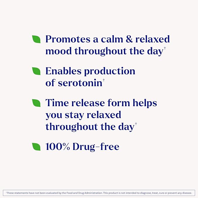Natrol 5-HTP 200 mg, Time Release, Support a Balanced Mood, Dietary Supplement Provides Serotonin Production Throughout The Day, 30 Tablets, Up to a 30 Day Supply