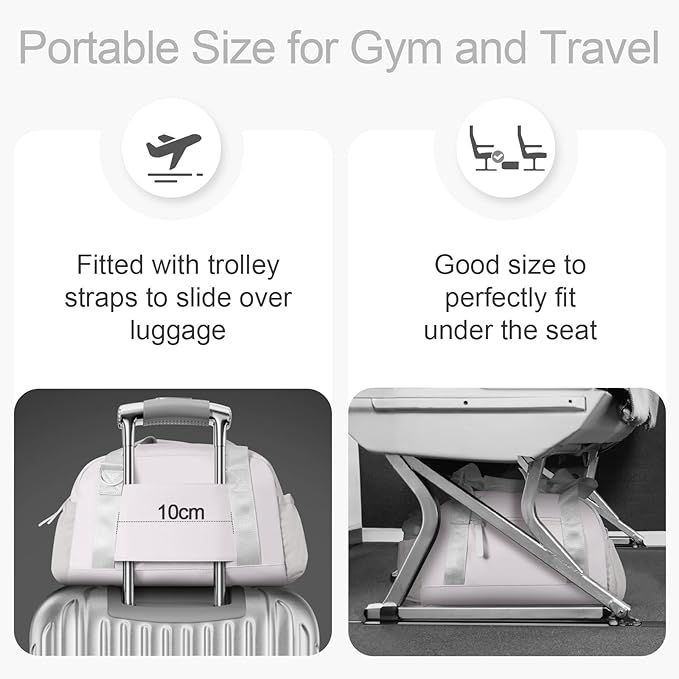 Small Gym Bag 14 inch for Women & Men Mini Gym Duffel Bag with Wet Compartment Waterproof Travel Duffle Bag for Sports Workout Dance