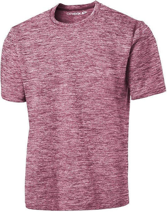 DRIEQUIP Men's Big & Tall Short Sleeve Moisture Wicking Athletic T-Shirts