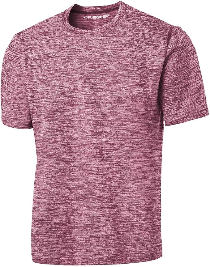 DRIEQUIP Men's Big & Tall Short Sleeve Moisture Wicking Athletic T-Shirts