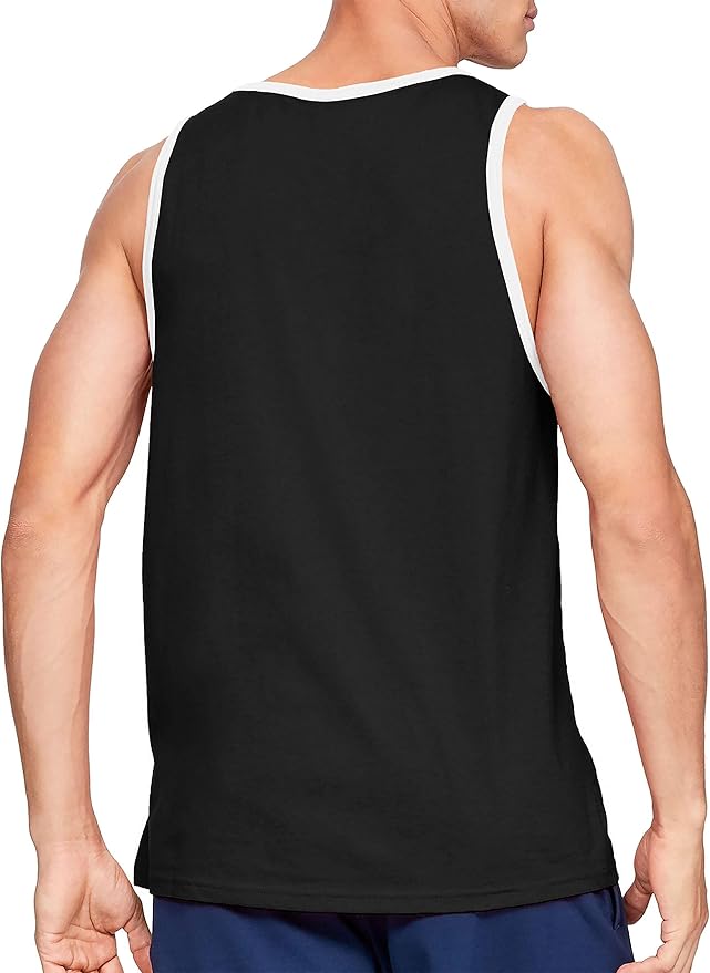Hat and Beyond Mens Tank Top Soft Performance Boxing Gym Shirts Plain Muscle Tee