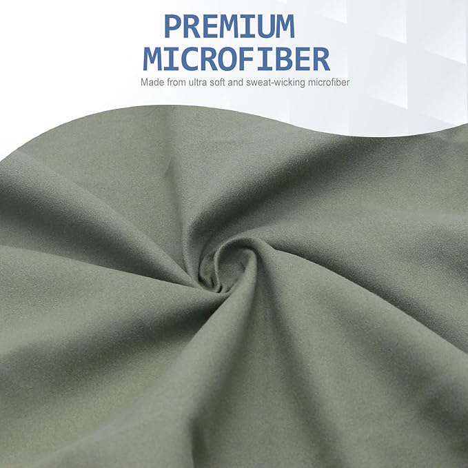 Eunzel Microfiber Workout Towel,Quick Dry Silver Ion Absorbent Sweat Gym Towel for Workout, Camping, Travel, Exercise& Fitness 31.5"x15.7", Set of 5 Colorful