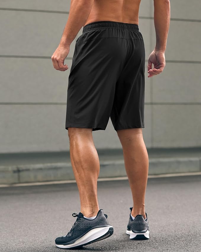 G Gradual Men's Athletic Running Shorts with Zipper Pockets Quick Dry 7"/ 5"/ 9" Workout Gym Shorts for Basketball Hiking