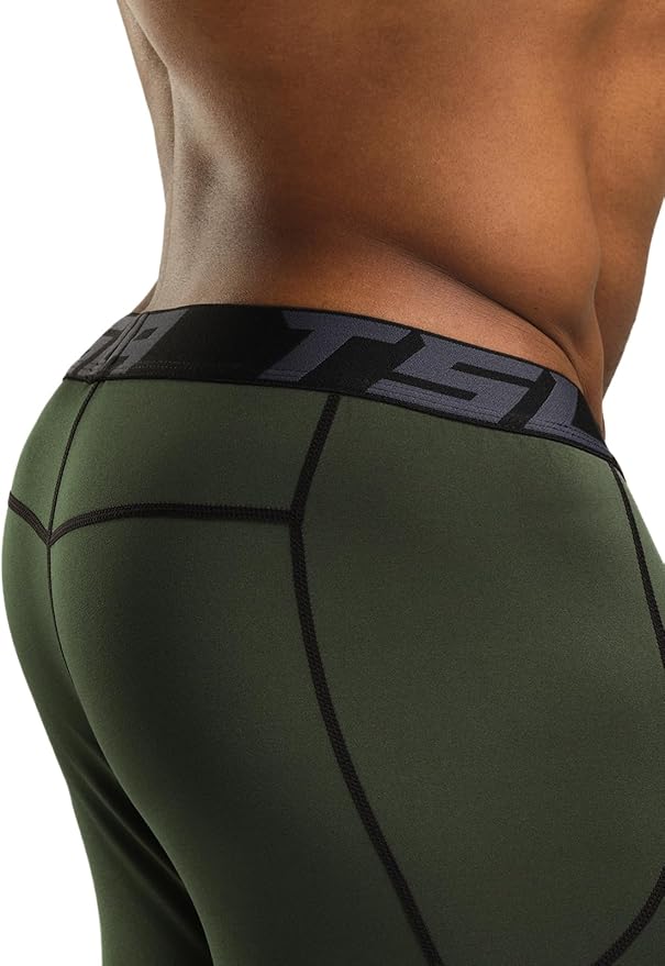 TSLA Men's Thermal Compression Pants, Athletic Sports Leggings & Running Tights, Wintergear Base Layer Bottoms