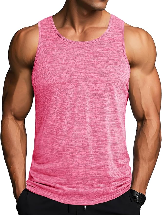 MAGCOMSEN Mens Workout Tank Tops Undershirt Cotton Muscle Athletic Sleeveless Shirts for Gym