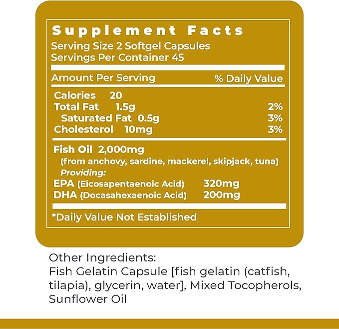 Premier Research Labs EPA DHA Marine Softgels - Omega 3 Fish Oil, EPA DHA Omega 3 Supplement, Fatty Acids for Women & Men, Natural - 90 Softgel Capsules