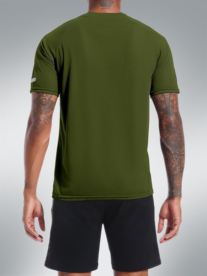 Holure Men's Mesh Quick-Dry Short Sleeve Workout T-Shirt