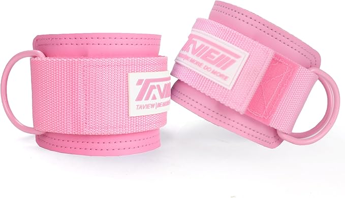 TAVIEW Ankle Straps Cable Machine Attachment for Gym - Cable Kickback Ankle Straps - Padded Ankle Cuffs for Glute Kickbacks and Leg Workouts