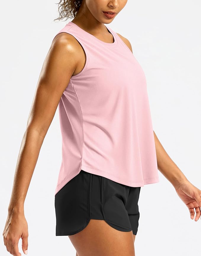 G Gradual Workout Tank Top for Women Sleeveless Athletic Yoga Tops High Neck Quick Dry Running Tennis Sports Shirts for Women