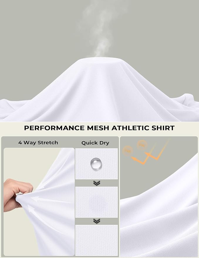 COOFANDY Long Sleeve Shirts for Men Moisture Wicking Activewear T-Shirts Workout Running Shirts