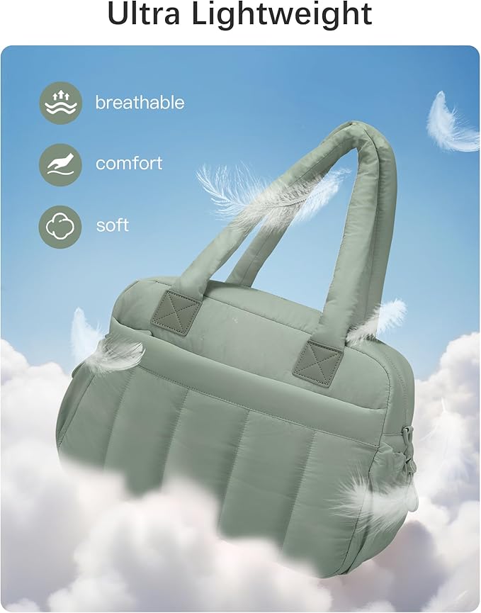 oscaurt Gym Bag for Women Lightweight Duffle Bag for Travel with Toiletry Pouch Water Resistant Carry On Weekender Overnight Duffel