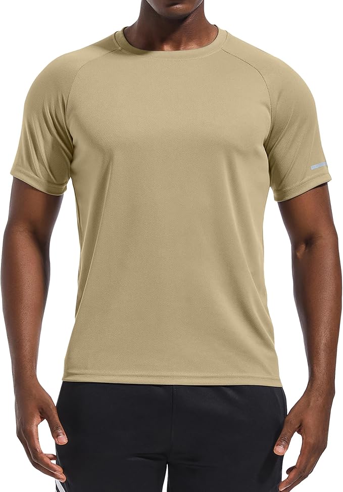 Holure Men's Mesh Quick-Dry Short Sleeve Workout T-Shirt