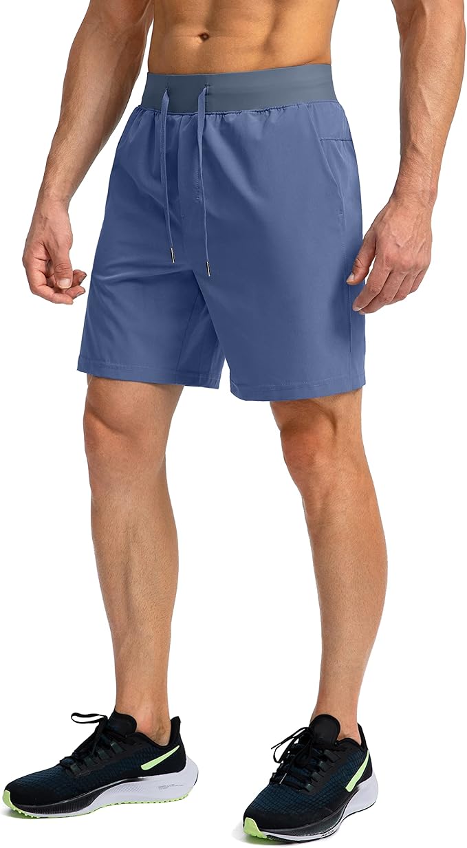 Men's Running Shorts with Zipper Pockets 9 Inch/ 7 Inch / 5 Inch Lightweight Quick Dry Gym Workout Athletic Shorts for Men