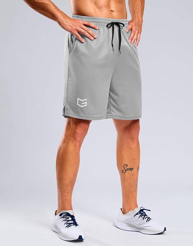 G Gradual Men's Athletic Workout Shorts with Pockets 5"/7"/9" Lightweight Quick Dry Gym Basketball Running Shorts for Men