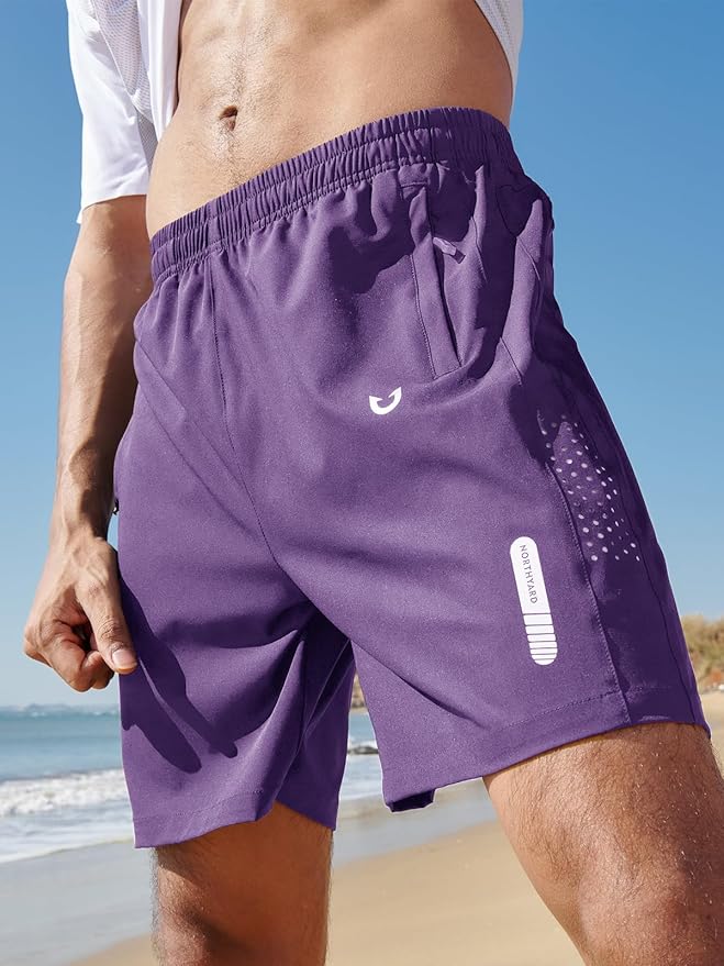 NORTHYARD Men's Athletic Running Shorts Quick Dry Workout Shorts 7"/ 5"/ 9" Lightweight Sports Gym Basketball Tennis Hiking