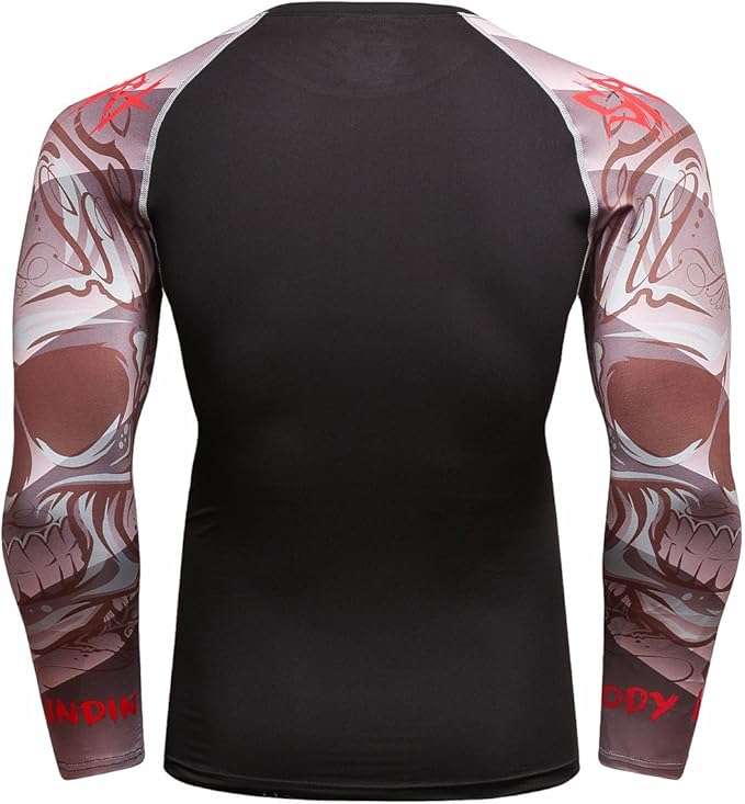 Men's Soft Slim Long Sleeve Dry-Fit Compression Gym Trainning Shirt