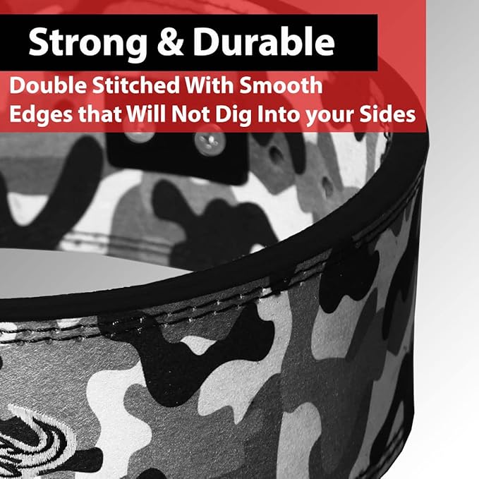 IBRO Powerlifting Lever Gym Belt – Power 8MM, 10MM or 13MM Extreme Heavy Duty Genuine Leather Belts - Squats Deadlifts Bodybuilding Weight Lifting IPF Power Lifting Strongman for Men