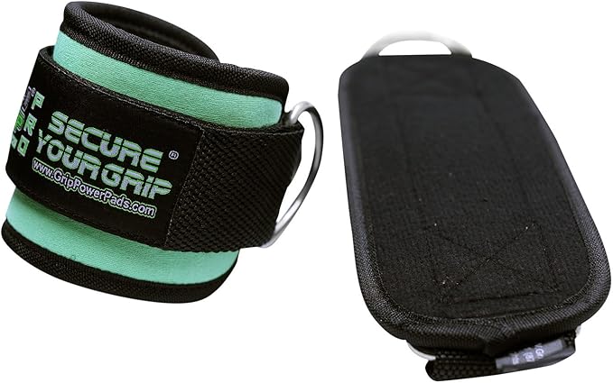 Ankle Straps for Cable Machines Double D-Ring Gym Adjustable Neoprene Premium Cuffs to Enhance Legs Abs & Glutes Kickbacks Workouts Leg Curls Extensions Booty Hip Abductors Exercise for Men & Women