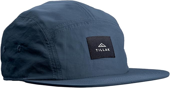 Tillak Wallowa Camp Hat, Lightweight Nylon 5 Panel Cap with Snap Closure
