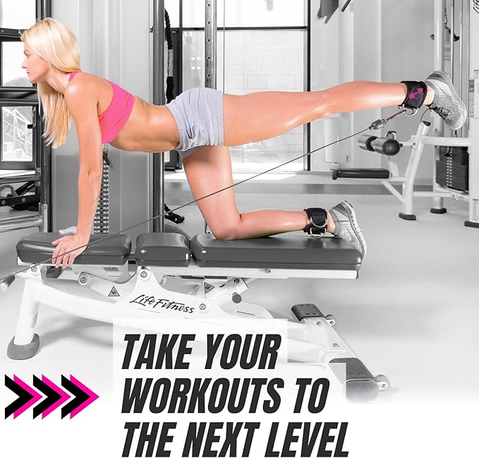 PeoBeo Ankle Strap for Cable Machine Attachments for Gym Ankle Straps for Cable Machines Straps Foot Straps for Cable Machine Attachment Glute Machine Gym Accessories for Women