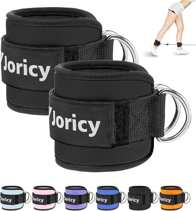 Ankle Strap for Cable Exercise Machines, Work Out Cuff Attachment Ankle Resistance Bands, Cable Kick Back Straps for Gym, Glute Workouts, Kickbacks, Leg Extensions, Hip Abductors, Booty Workouts