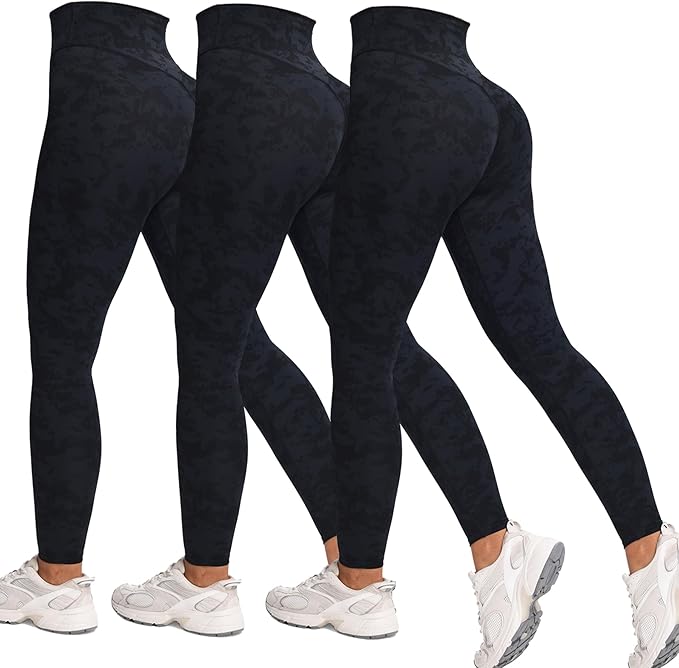 Aoxjox High Waisted Workout Leggings for Women Tummy Control Buttery Soft Yoga Metamorph Deep V Pants 26"